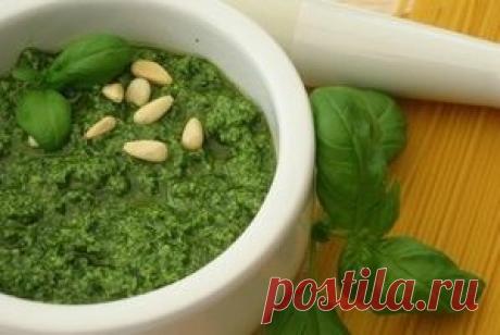 Соус из базилика на зиму - Рецепты кулинарии