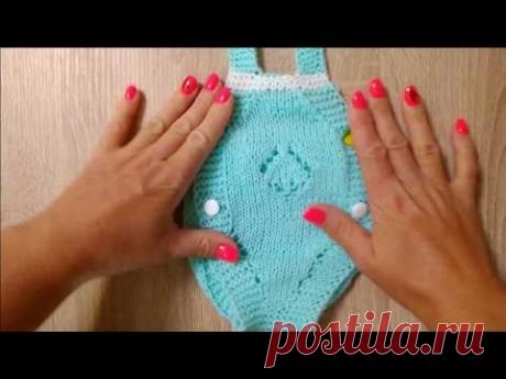 Как связать бодик синева для Беби Бона