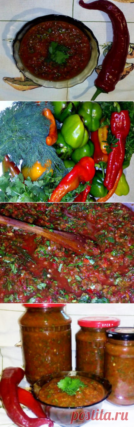 Сырая аджика, острая приправа, без тепловой обработки | Вкусный день