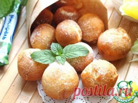 Творожные пончики с корицей - кулинарный рецепт