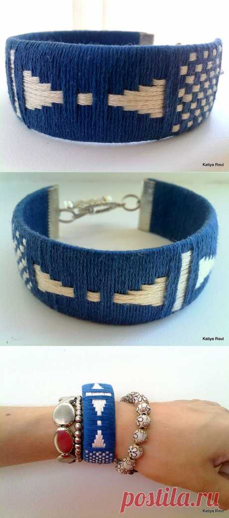 Мастер-класс: браслет из ниток с узором / Аксессуары (не украшения) / Модный сайт о стильной переделке одежды и интерьера