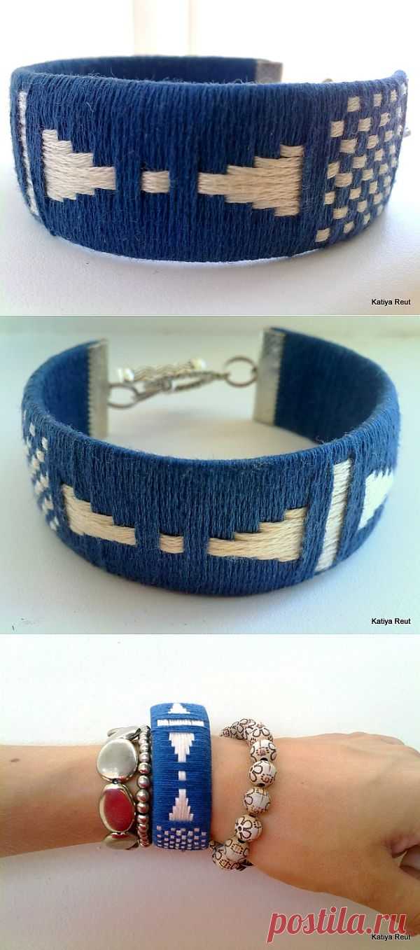 Мастер-класс: браслет из ниток с узором / Аксессуары (не украшения) / Модный сайт о стильной переделке одежды и интерьера
