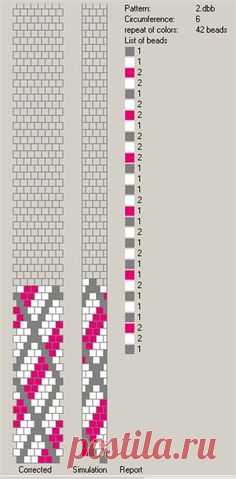 50 схем для вязания жгутов на 5-6 бисерин / Вязание с бисером / Biserok.org