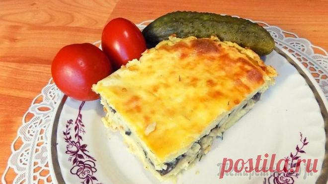 Запеканка из картофеля и грибами Ингредиенты для приготовления запеканки:• 1,8 кг картофеля• 4 куриных яйца• Немного сливочного масла• 400 гр. свежих грибов (у меня шампиньоны)• 1 луковица• 1 плавленый сырок (70 гр.)• Зелень укропа• ...