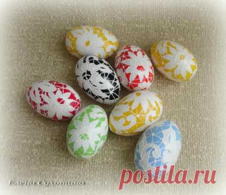 Декупаж - Сайт любителей декупажа - DCPG.RU | Пасхальное яйцо &quot;Вышивка &quot;Ришелье&quot;