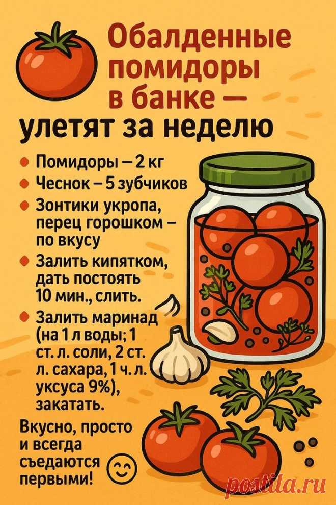 Обалденные помидоры в банке