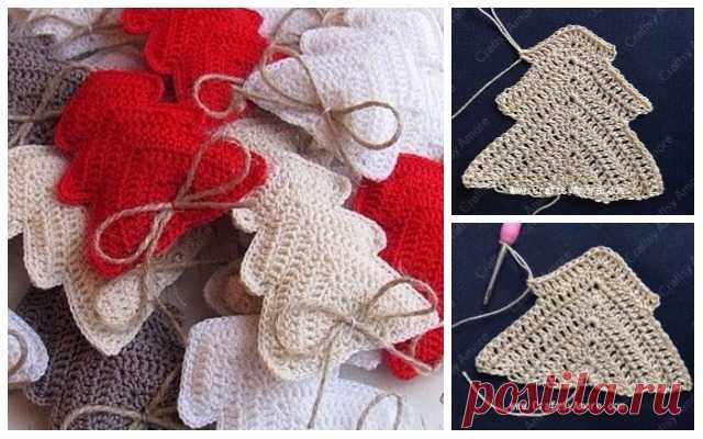 Crochet Christmas Tree Ornament Free Pattern Tutorial Crochet Christmas Tree Ornament Free Pattern Tutorial, 3D Christmas Tree, Christmas Tree Softie