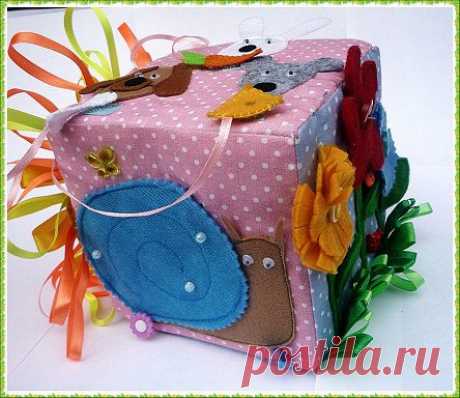 Развивающий кубик для малышей | Самоделкино
