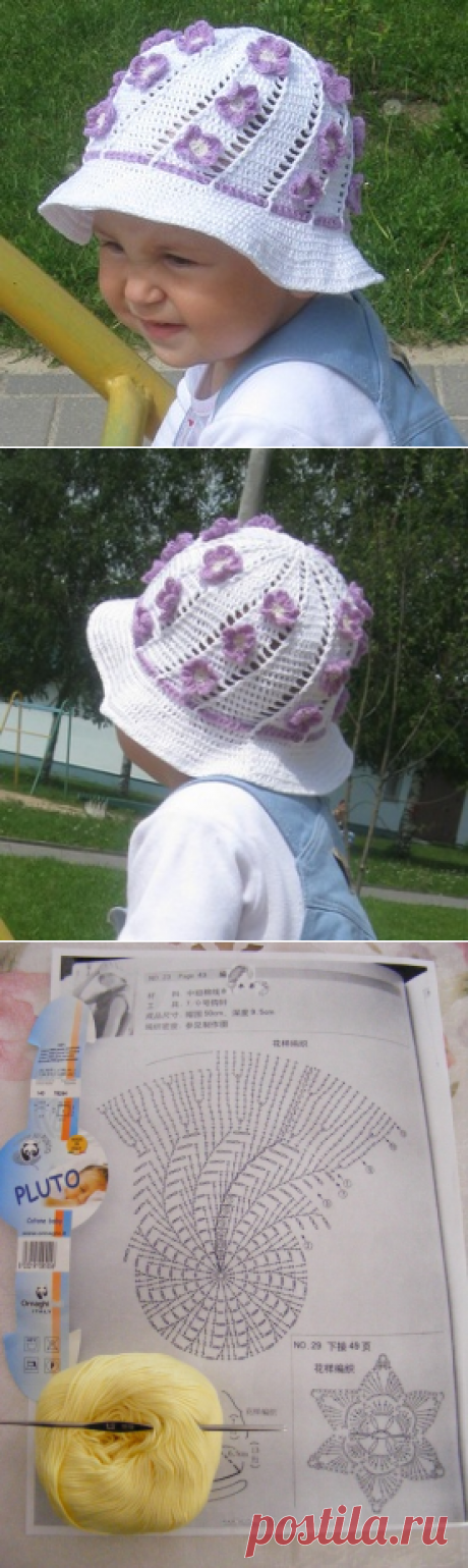 Панама для девочки