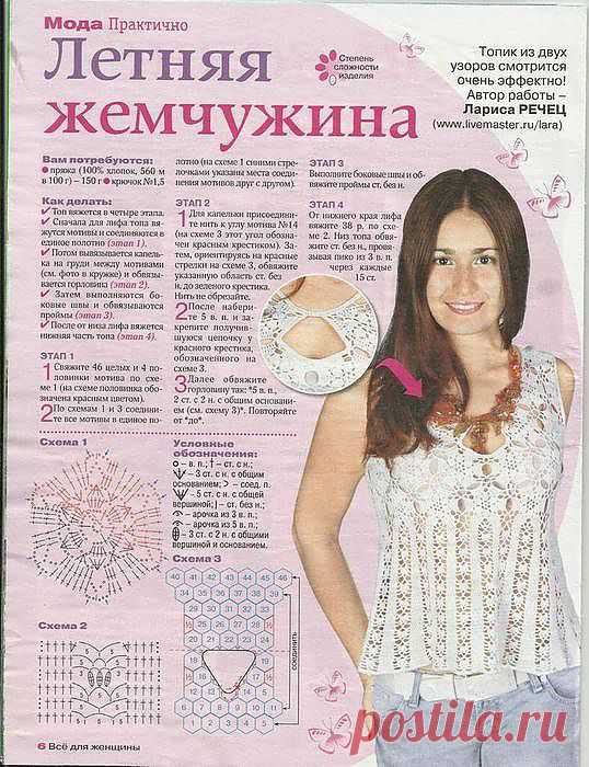 Летняя кофточка.