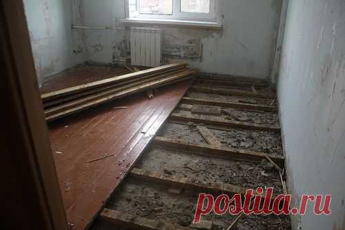 Ремонт пола в хрущевке