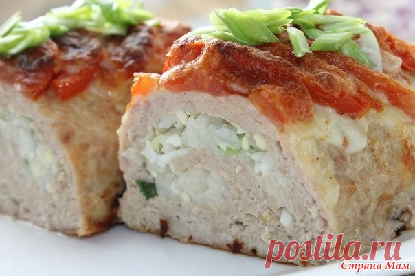 Куринный рулет с рисовой начинкой - Рецепты для очень занятой мамы - Страна Мам
