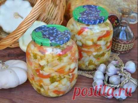 Салат из патиссонов на зиму – 10 вкусных рецептов (с фото)