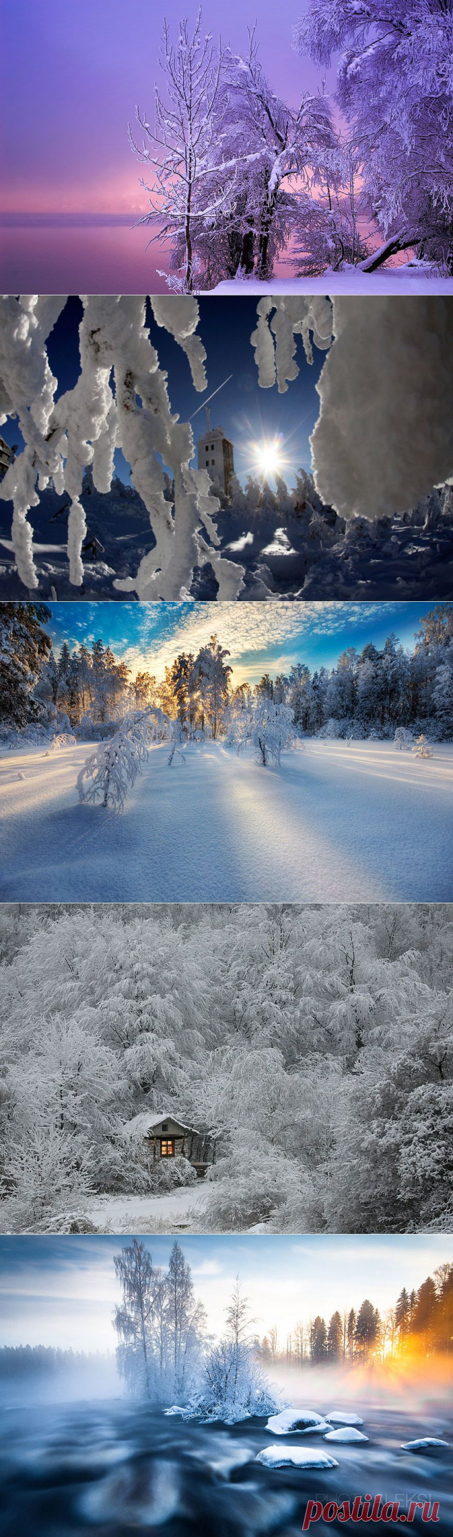 Красивые зимние пейзажи