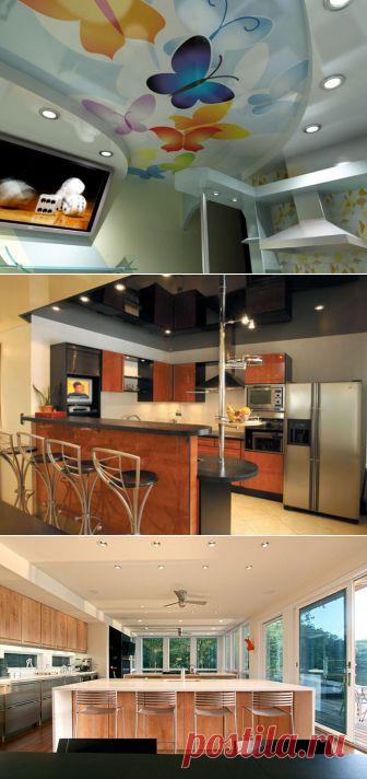 (+1) тема - Выбираем натяжной потолок на кухню | Школа Ремонта