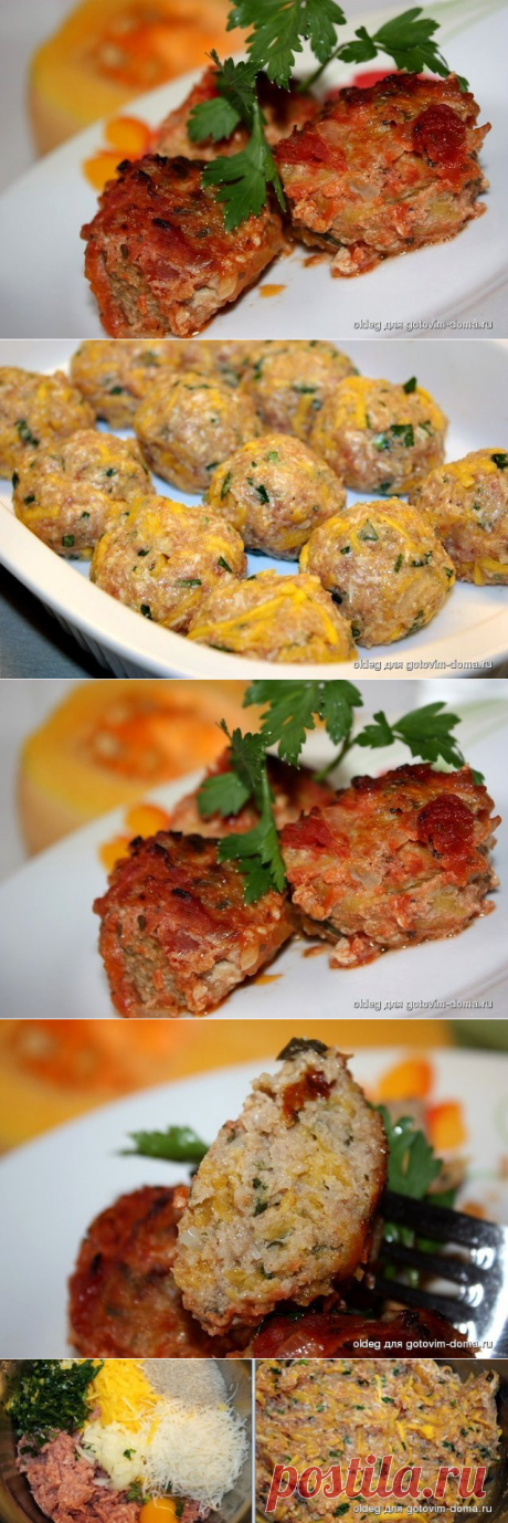 Мясные тефтели с тыквой