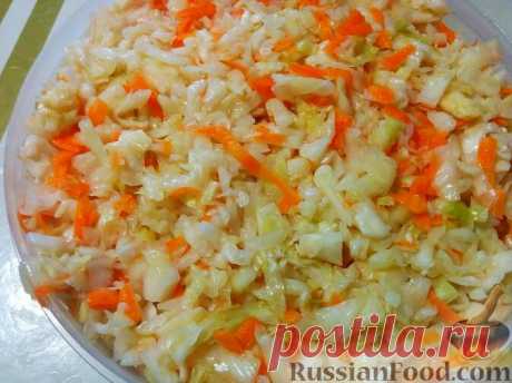 Рецепт: Хрустящая квашеная капуста на RussianFood.com
