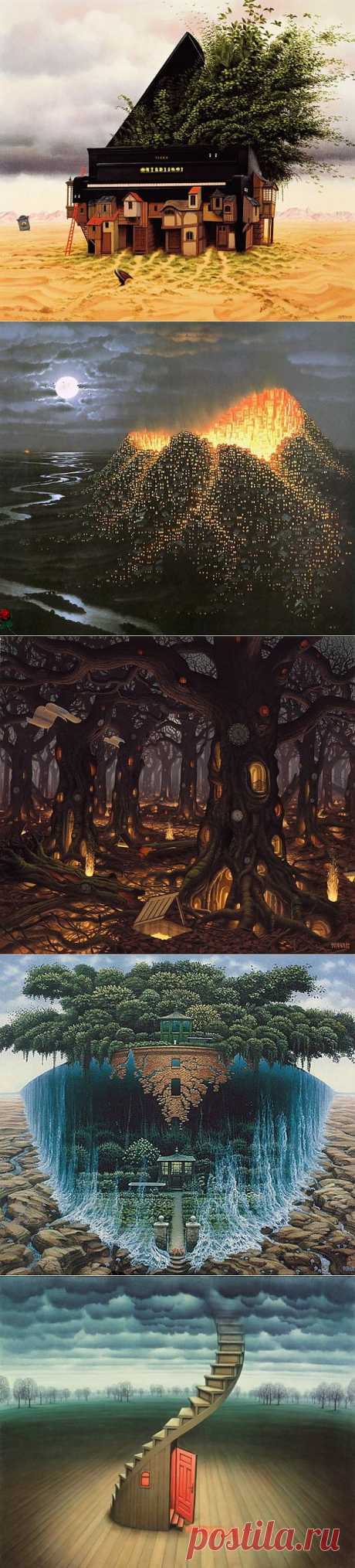 Художник Jacek Yerka и его картины.