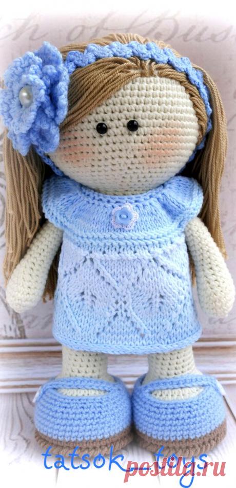 Кукла Незабудка крючком