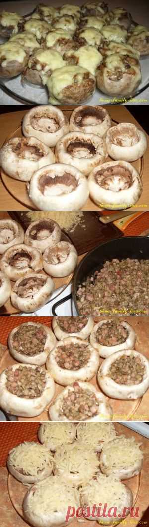 Шампиньоны фаршированные - Кулинарные рецептыКулинарные рецепты