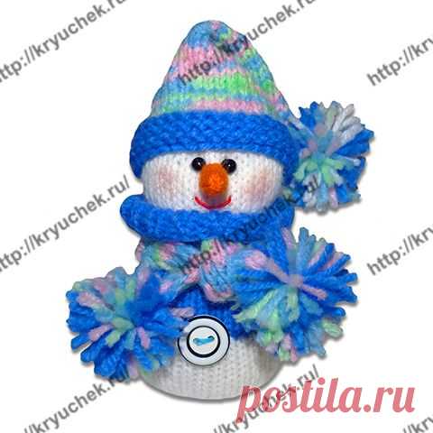 Игрушка «Снеговик» спицами (видео мастер-класс) | Kryuchek.ru