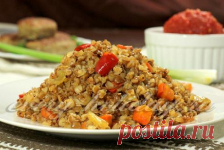 Гречневая каша с овощами, рецепт