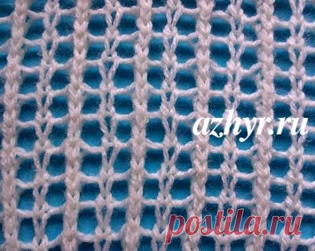 Ажурный сетчатый узор | АЖУР - схемы узоров