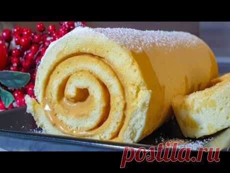 За Пол Часа Самый Вкусный Бисквитный Рулет к Чаю!