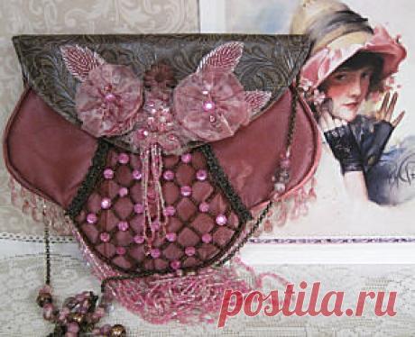 Pink Beaded Bag
