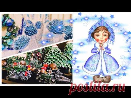 🎄 DIY НОВОГОДНИЙ ДЕКОР своими руками: 🦔 ёжики и 🌼 цветы из яичных лотков