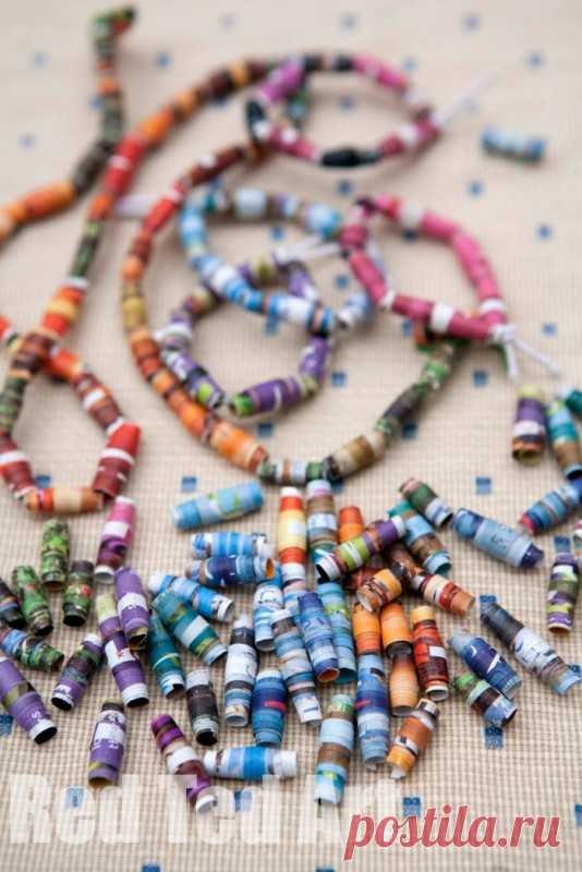How to... make Magazine Beads - Red Ted Art
