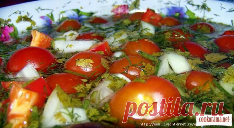 Помидорки, маринованные влегкую
