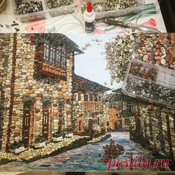 Мозаика из камней — Сделай сам, идеи для творчества - DIY Ideas