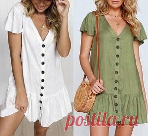 Выкройка повседневного свободного платья (Шитье и крой) Повседневное свободное платье с V вырезом и пуговицами. Схемы моделирования размеры от 36-56 //pagead2.googlesyndication.com/pagead/js/adsbygoogle.js (adsbygoogle = window.adsbygoogle || []).push({…