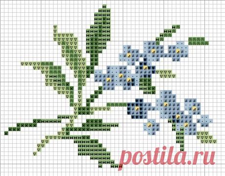 Вышивка цветов: схемы — Сделай сам, идеи для творчества - DIY Ideas