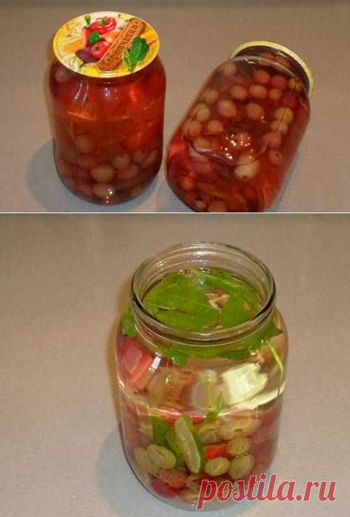 Компот «Мохито» из крыжовника - рецепт с фото / Простые рецепты