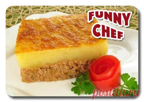 Запеканка с фаршем и картофелем