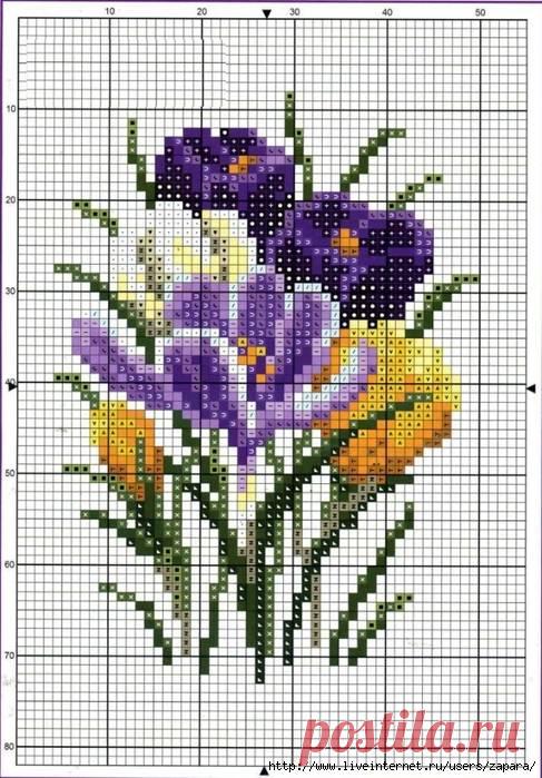 Цветы. Схемы вышивки - Страница 3 - Прихожанка.ру - женский православный форум