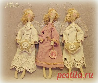 NKALE :-) В каждой игрушке сердце: Ангел Мотя: мастер-класс от Nkale