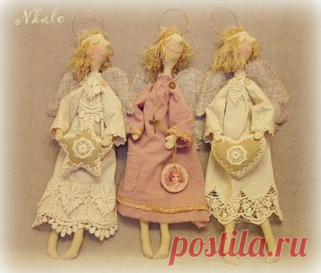 NKALE :-) В каждой игрушке сердце: Ангел Мотя: мастер-класс от Nkale
