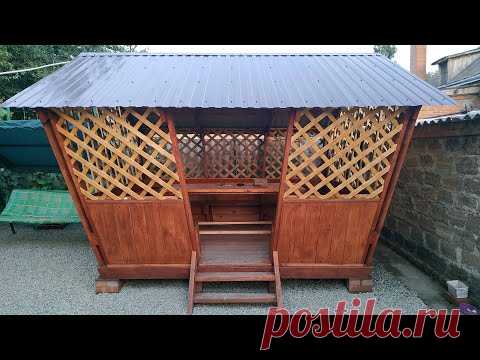 🏠 Как сделать беседку? Беседка своими руками за пару дней! Бюджетный вариант!