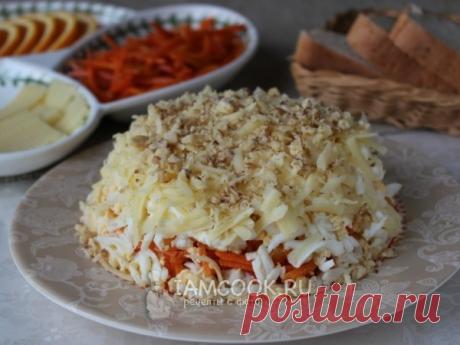 Салат из курицы с корейской морковью и апельсином — рецепт с фото