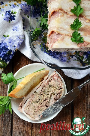Паштет в беконе - кулинарный рецепт