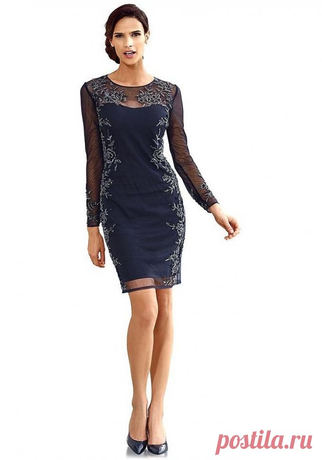 Платье цвет: темно-синий арт: 61203263 купить в Интернет магазине Quelle за 8199.00 руб - с доставкой по Москве и России