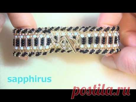 ブレスレットの作り方　奇数目のペヨーテステッチ　簡単なターンの仕方　Peyote Stitch Bracelet　DIY