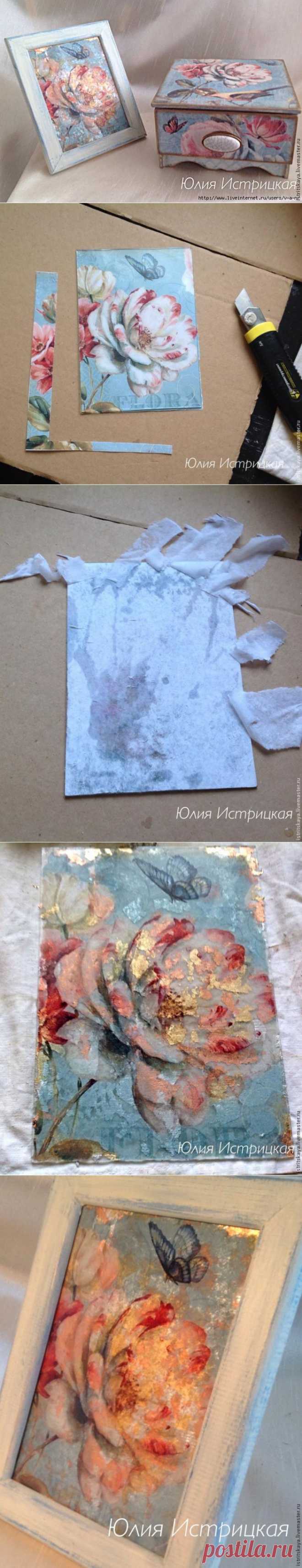 Декупаж с поталью. Подробный МК