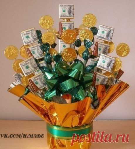 Денежный букет - Подарки своими руками