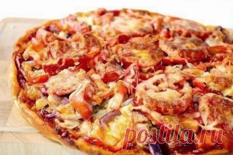 Шустрый повар.: Пицца на кефирном тесте