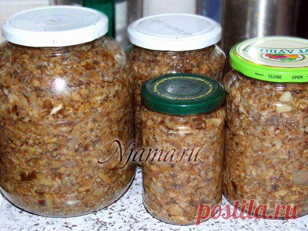 Грибная икра на зиму.