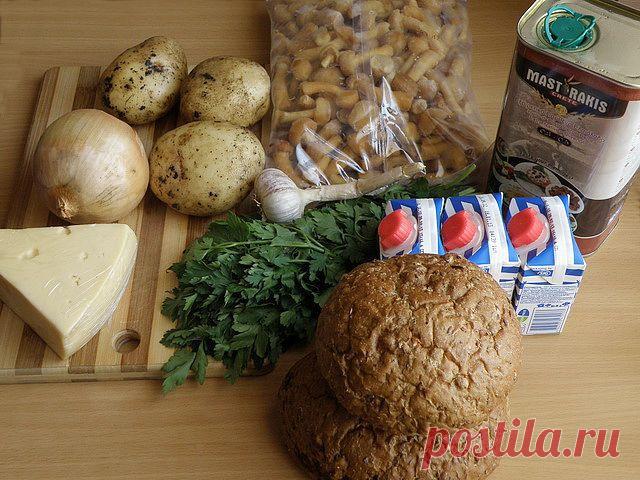 Суп-пюре с опятами в хлебных горшочках | ДОМАШНИЙ ОЧАГ